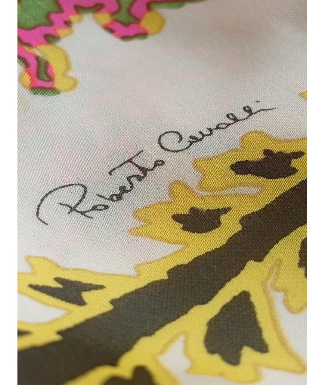 ROBERTO CAVALLI Мульти шелковый шарф, фото 4