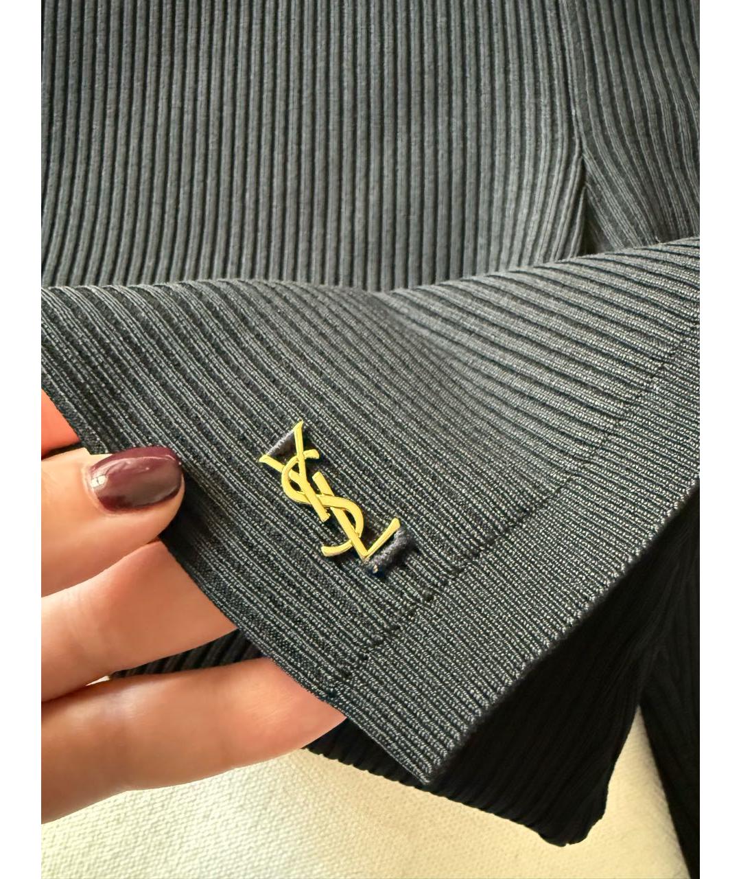 SAINT LAURENT Черные вискозные шорты, фото 6