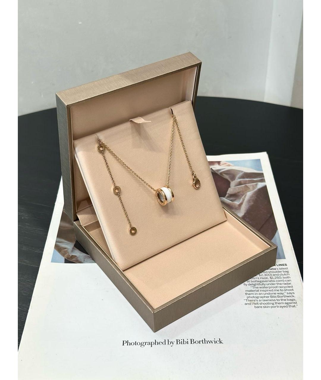 BVLGARI Золотое колье из розового золота, фото 7