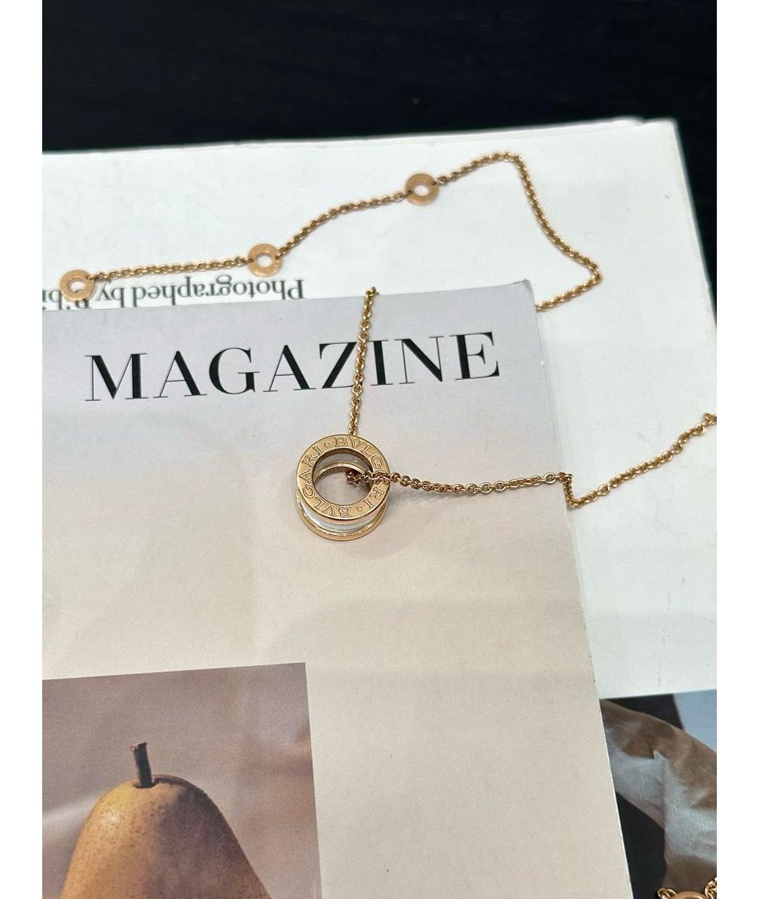 BVLGARI Золотое колье из розового золота, фото 4