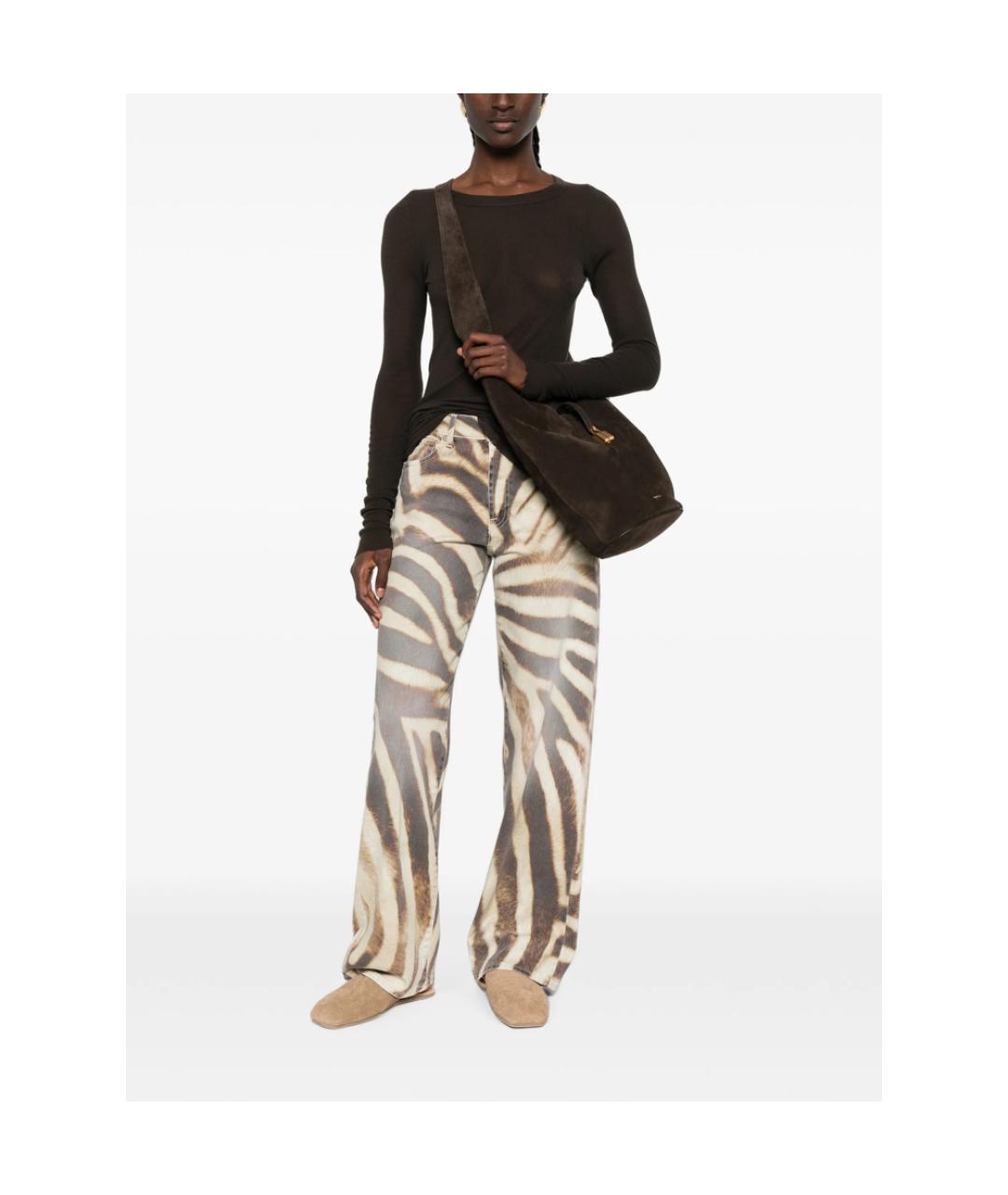 7 FOR ALL MANKIND Мульти хлопковые прямые джинсы, фото 2