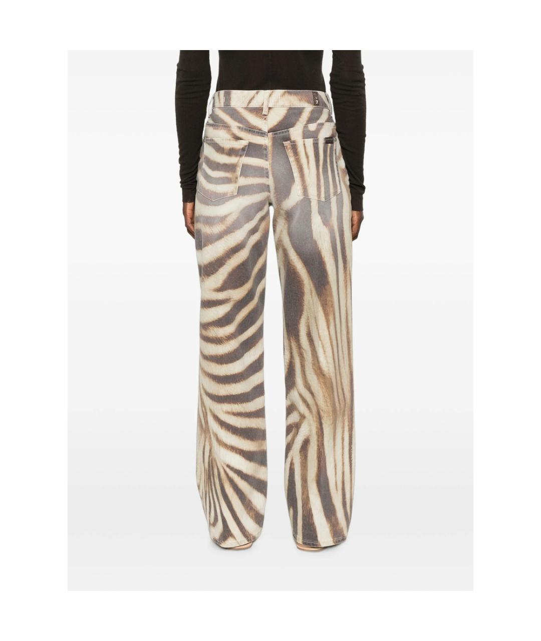 7 FOR ALL MANKIND Мульти хлопковые прямые джинсы, фото 4