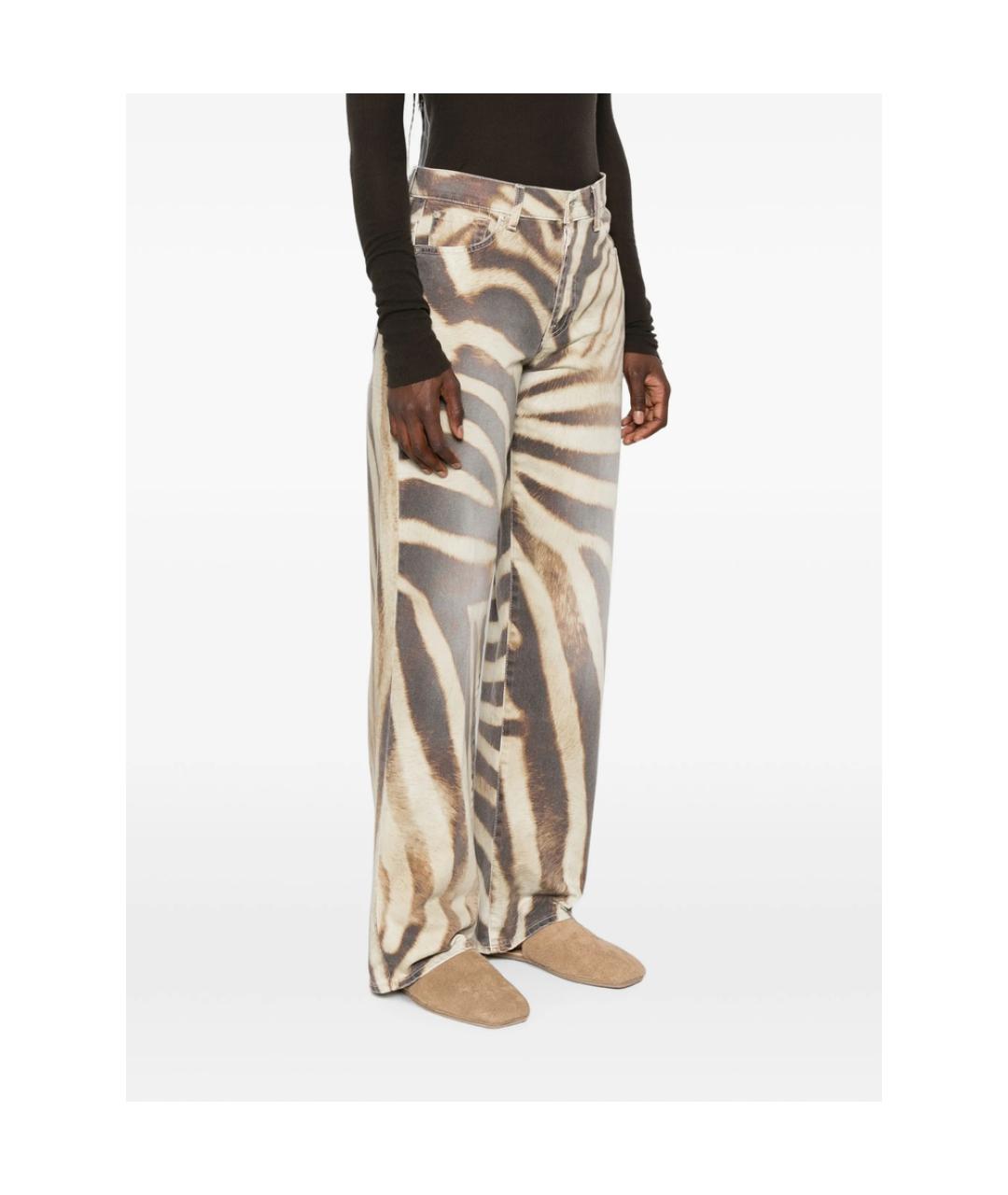 7 FOR ALL MANKIND Мульти хлопковые прямые джинсы, фото 5