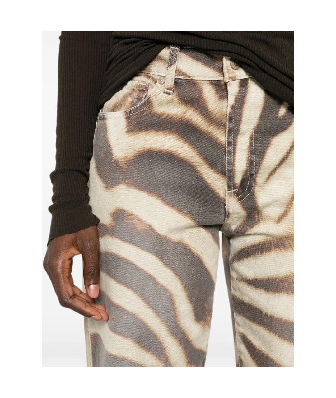7 FOR ALL MANKIND Мульти хлопковые прямые джинсы, фото 3