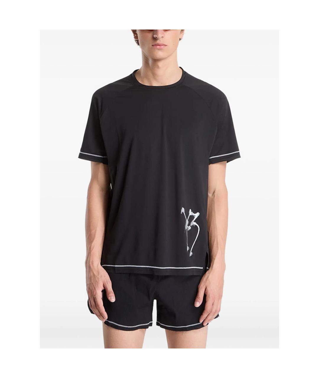 Y-3 Черная футболка, фото 4