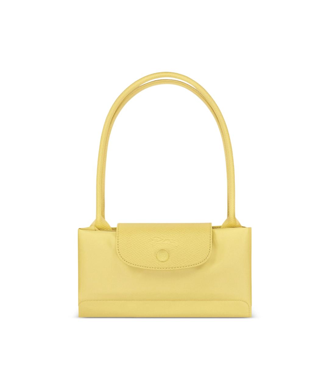 LONGCHAMP Желтая тканевая сумка тоут, фото 6