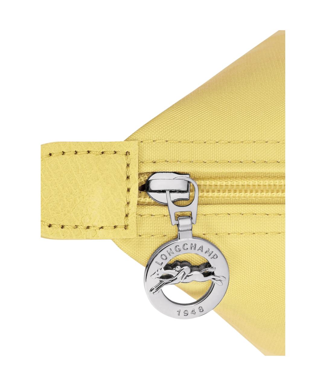 LONGCHAMP Желтая тканевая сумка тоут, фото 3