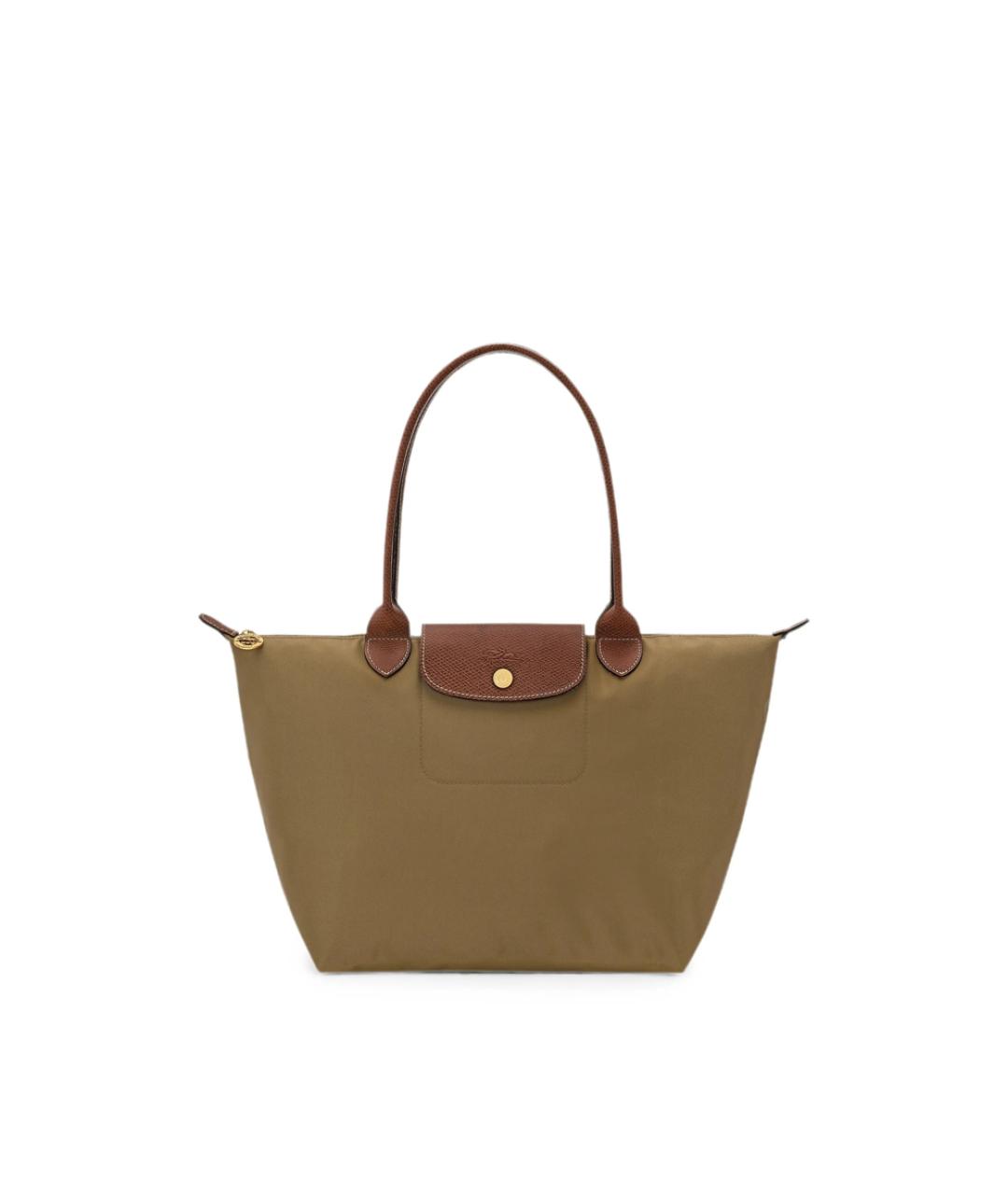 LONGCHAMP Хаки синтетическая сумка тоут, фото 3