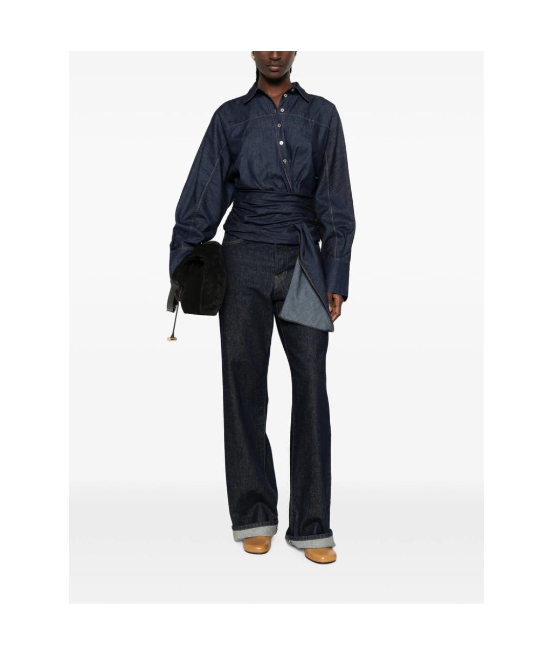 7 FOR ALL MANKIND Синяя хлопковая рубашка, фото 2