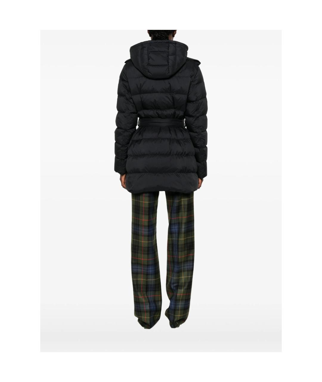 BURBERRY Черная полиэстеровая куртка, фото 4