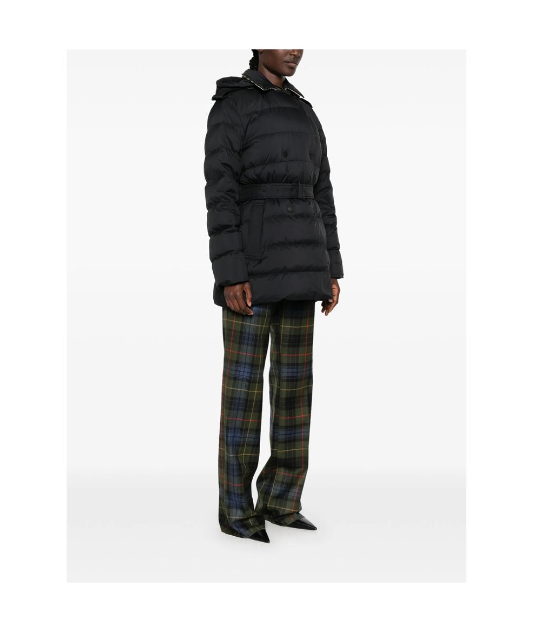 BURBERRY Черная полиэстеровая куртка, фото 5