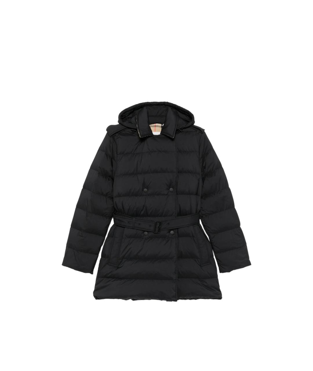 BURBERRY Черная полиэстеровая куртка, фото 1