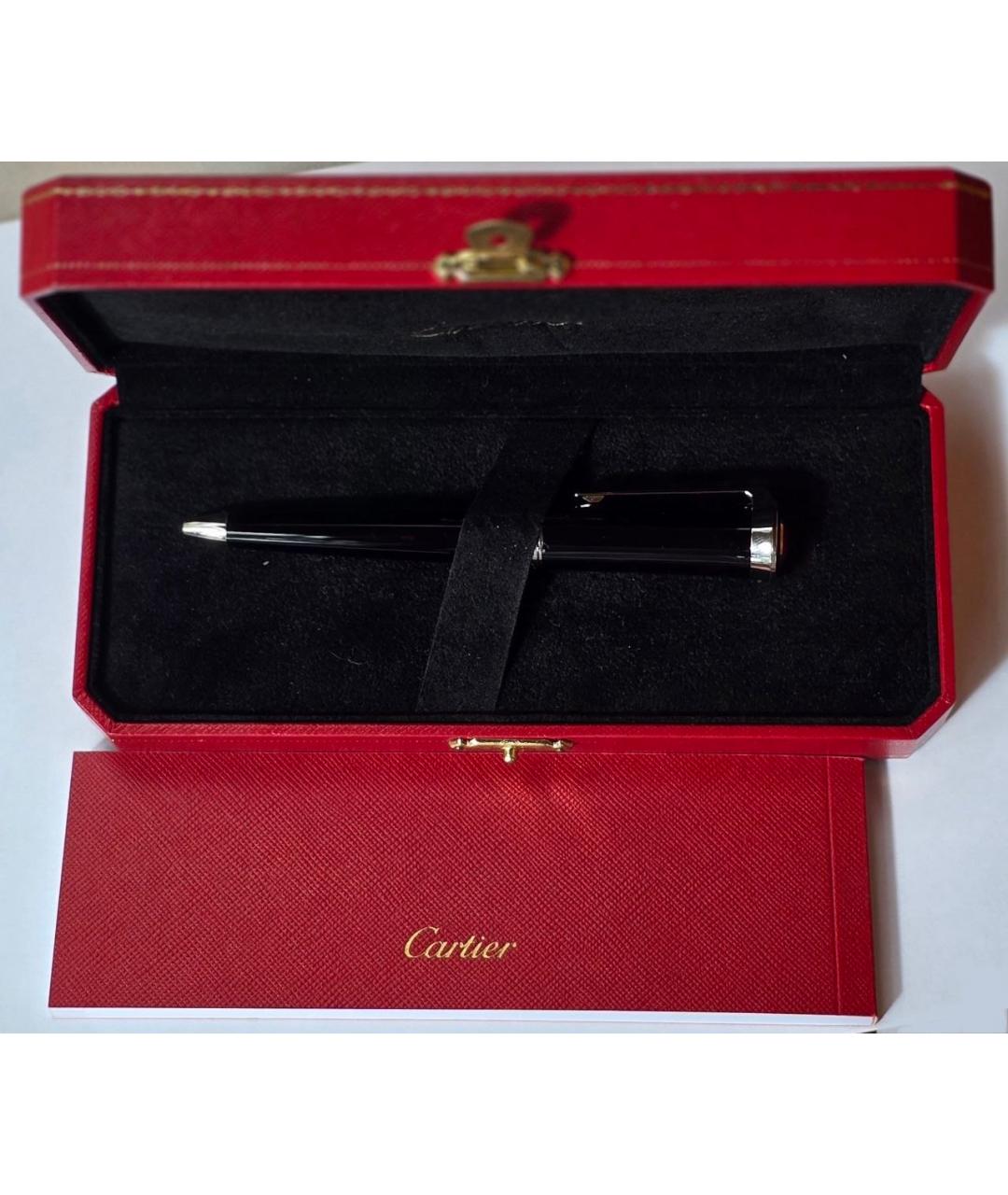 CARTIER Черная карбоновая шариковая ручка, фото 4