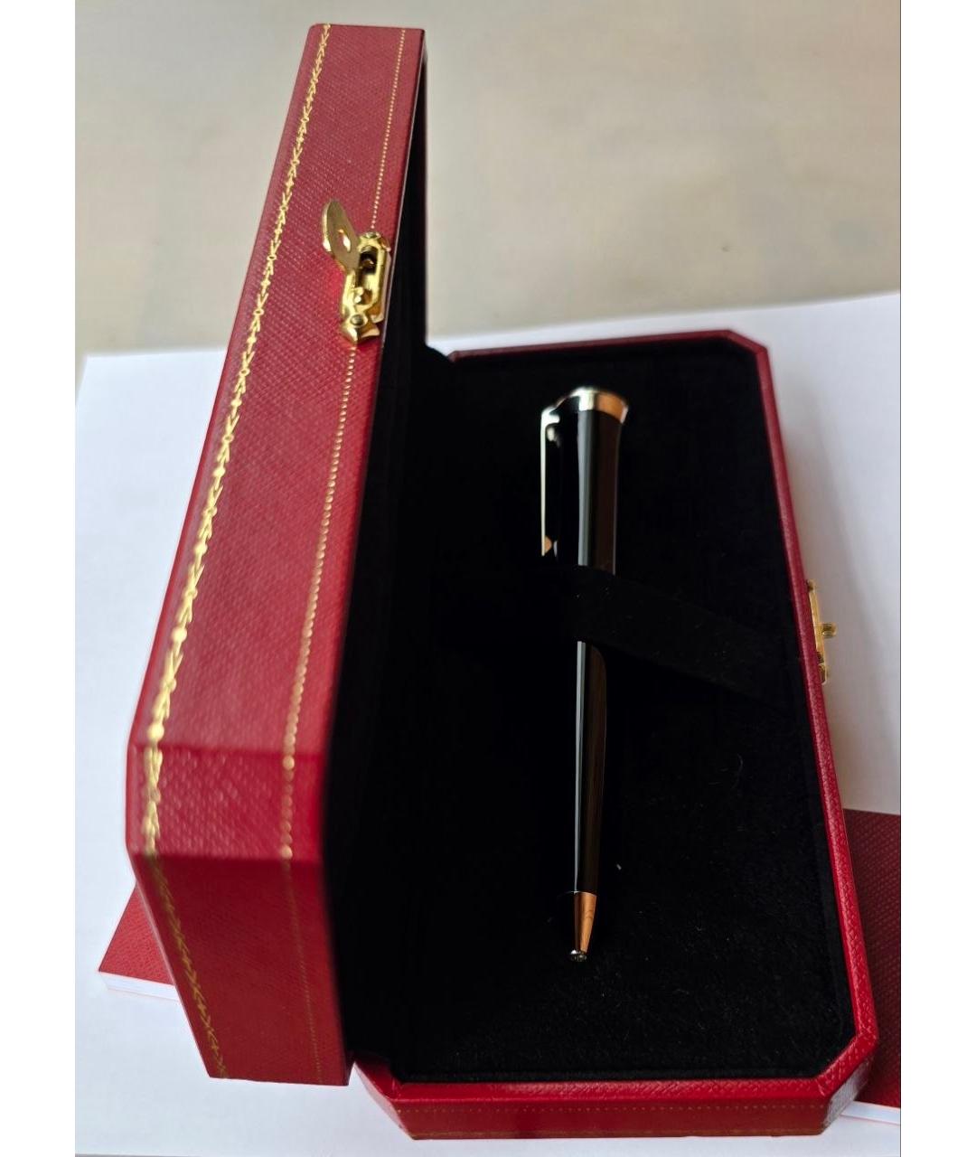 CARTIER Черная карбоновая шариковая ручка, фото 7
