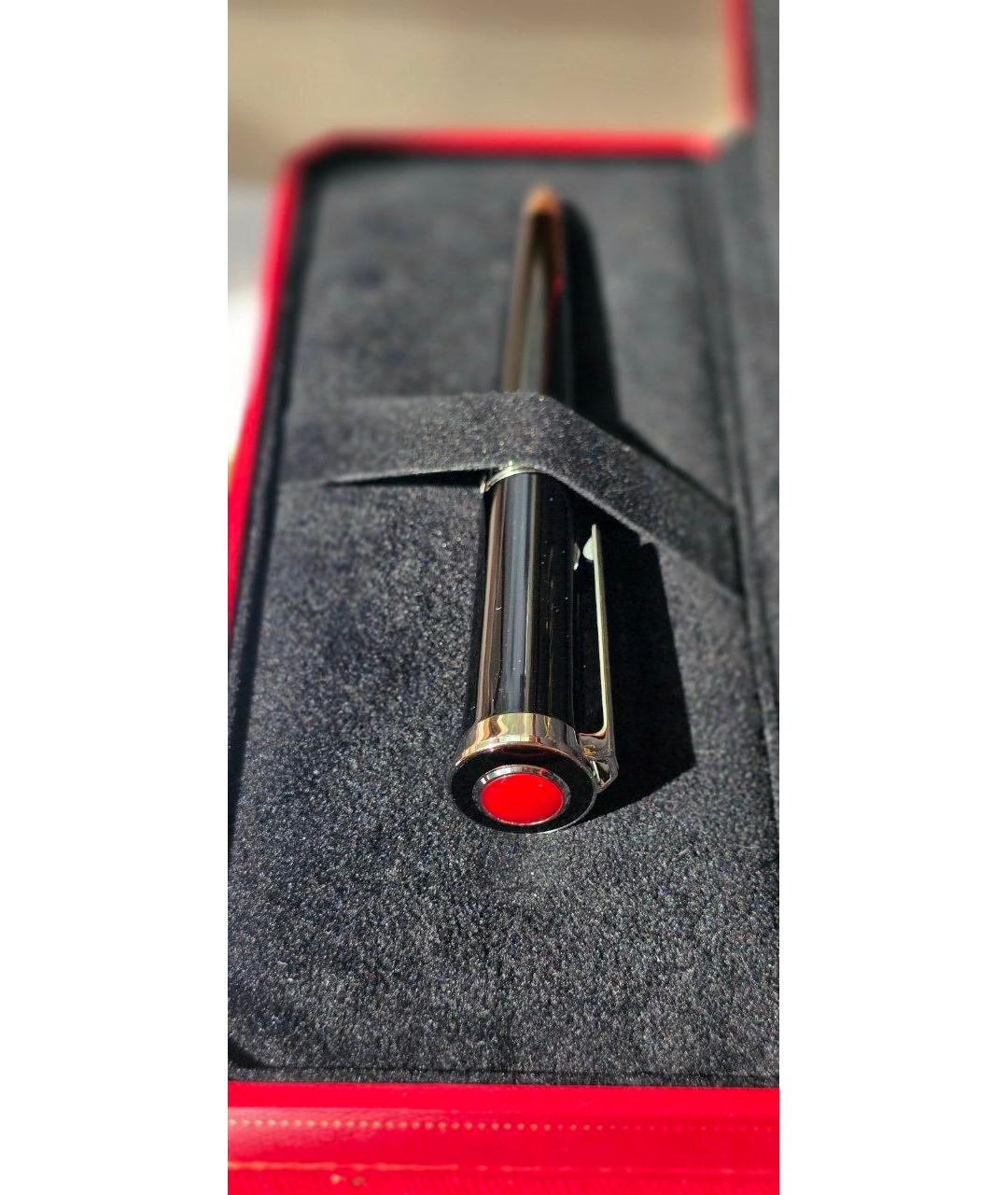 CARTIER Черная карбоновая шариковая ручка, фото 3