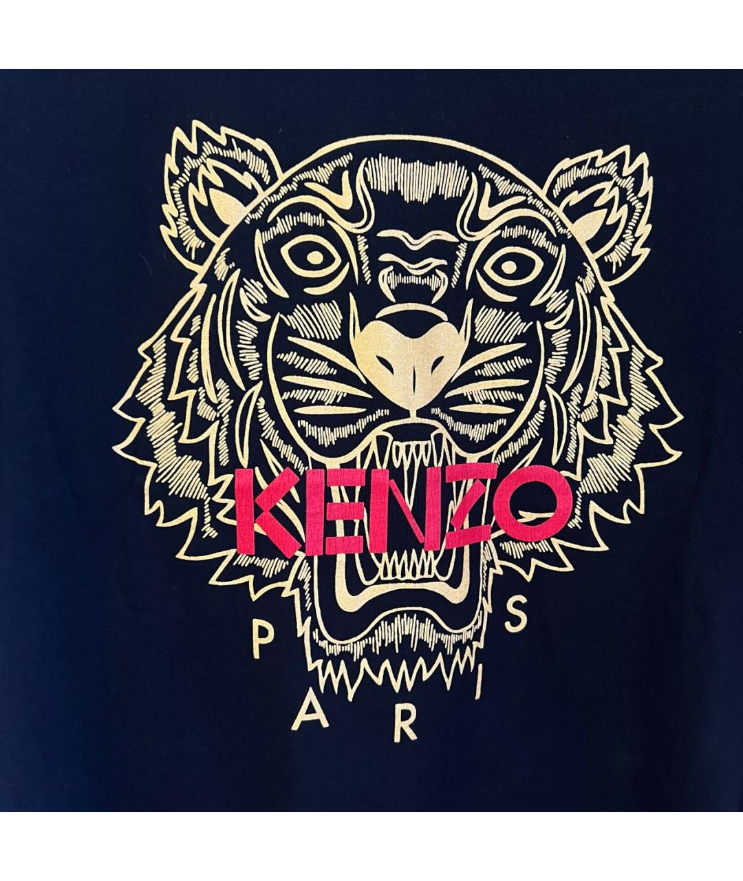 KENZO Черная хлопковая футболка, фото 4