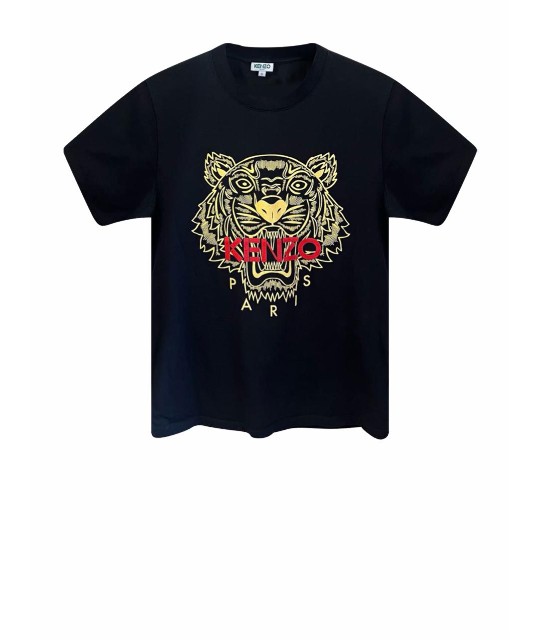 KENZO Черная хлопковая футболка, фото 1
