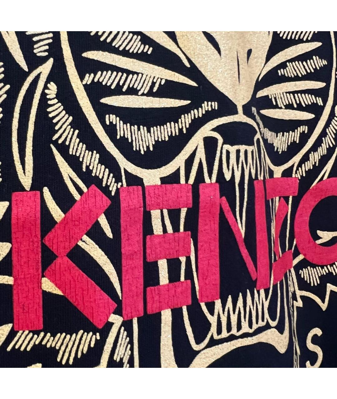 KENZO Черная хлопковая футболка, фото 5
