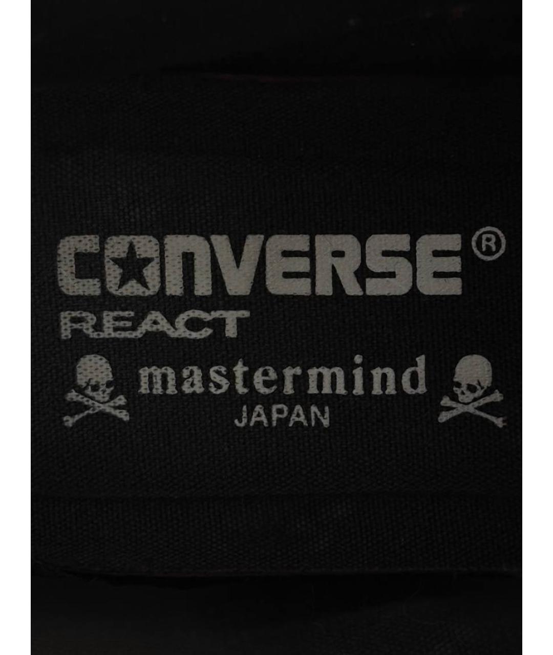 MASTERMIND WORLD Черные кожаные высокие кроссовки / кеды, фото 2