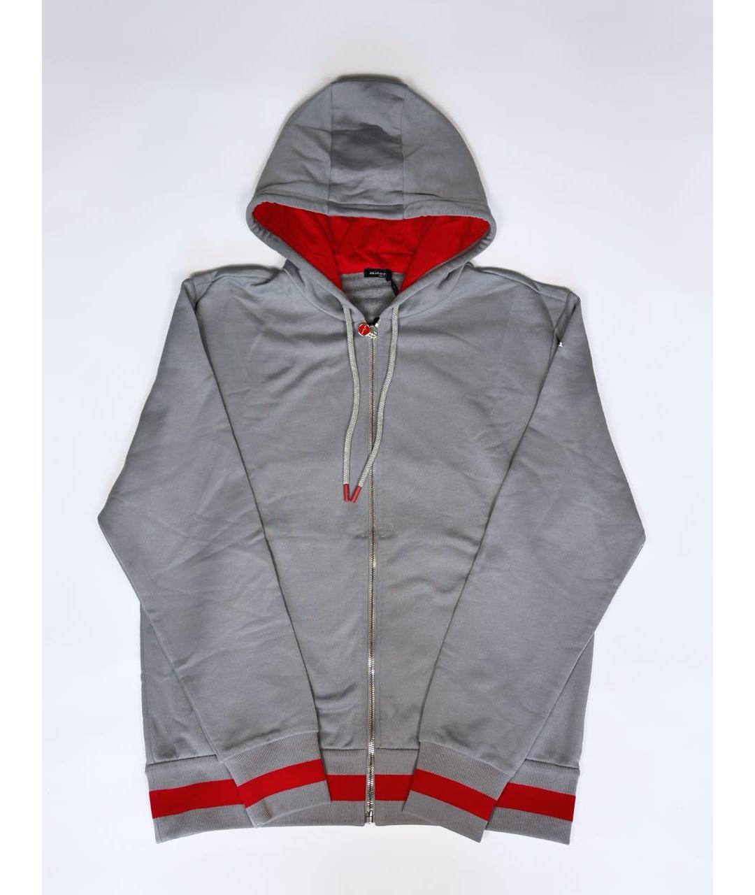 KITON Серый хлопковый спортивный костюм, фото 5