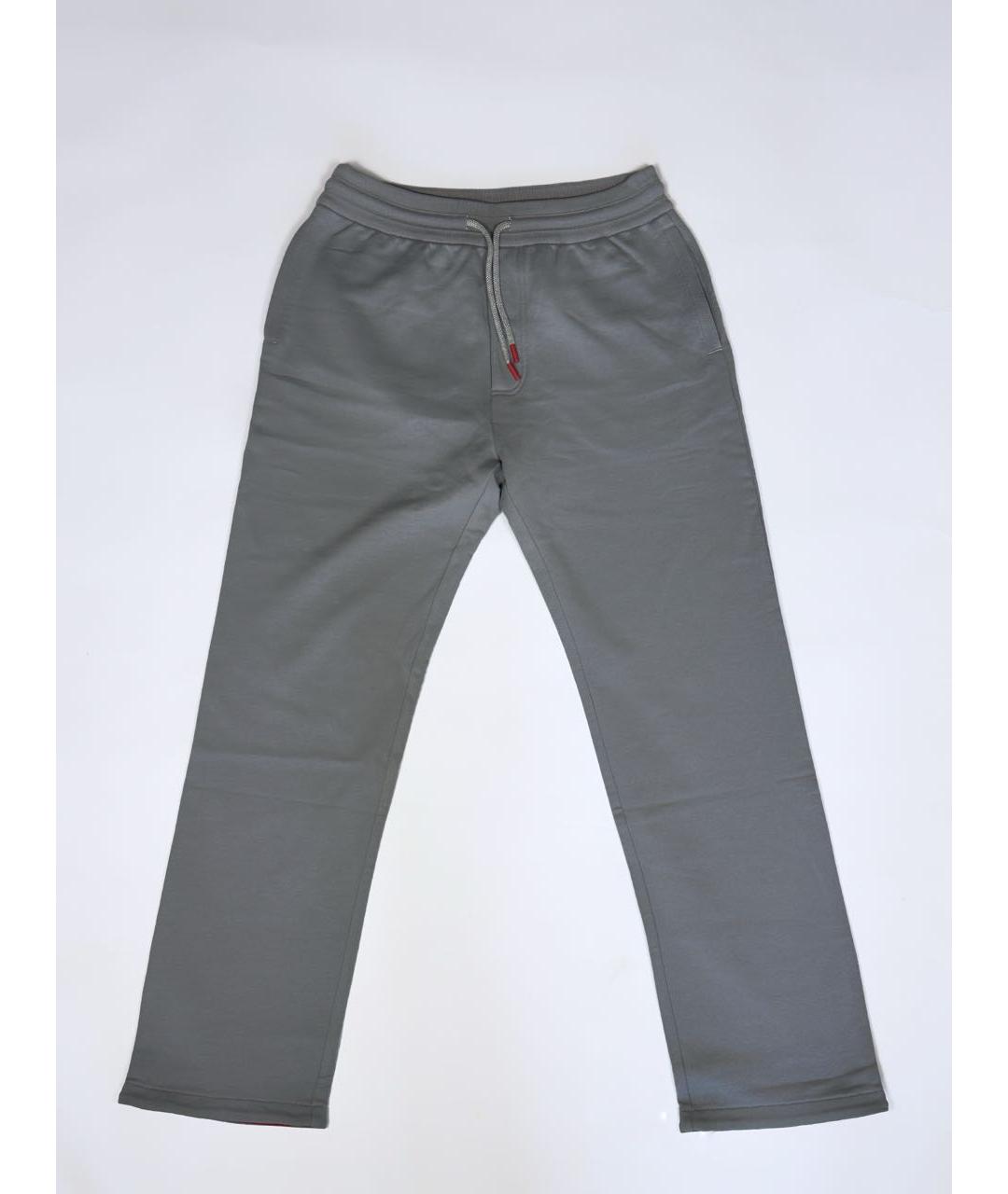 KITON Серый хлопковый спортивный костюм, фото 2