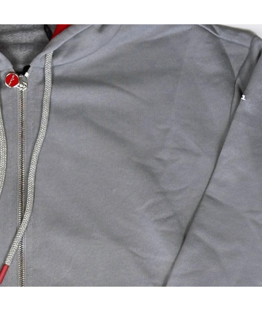 KITON Серый хлопковый спортивный костюм, фото 4