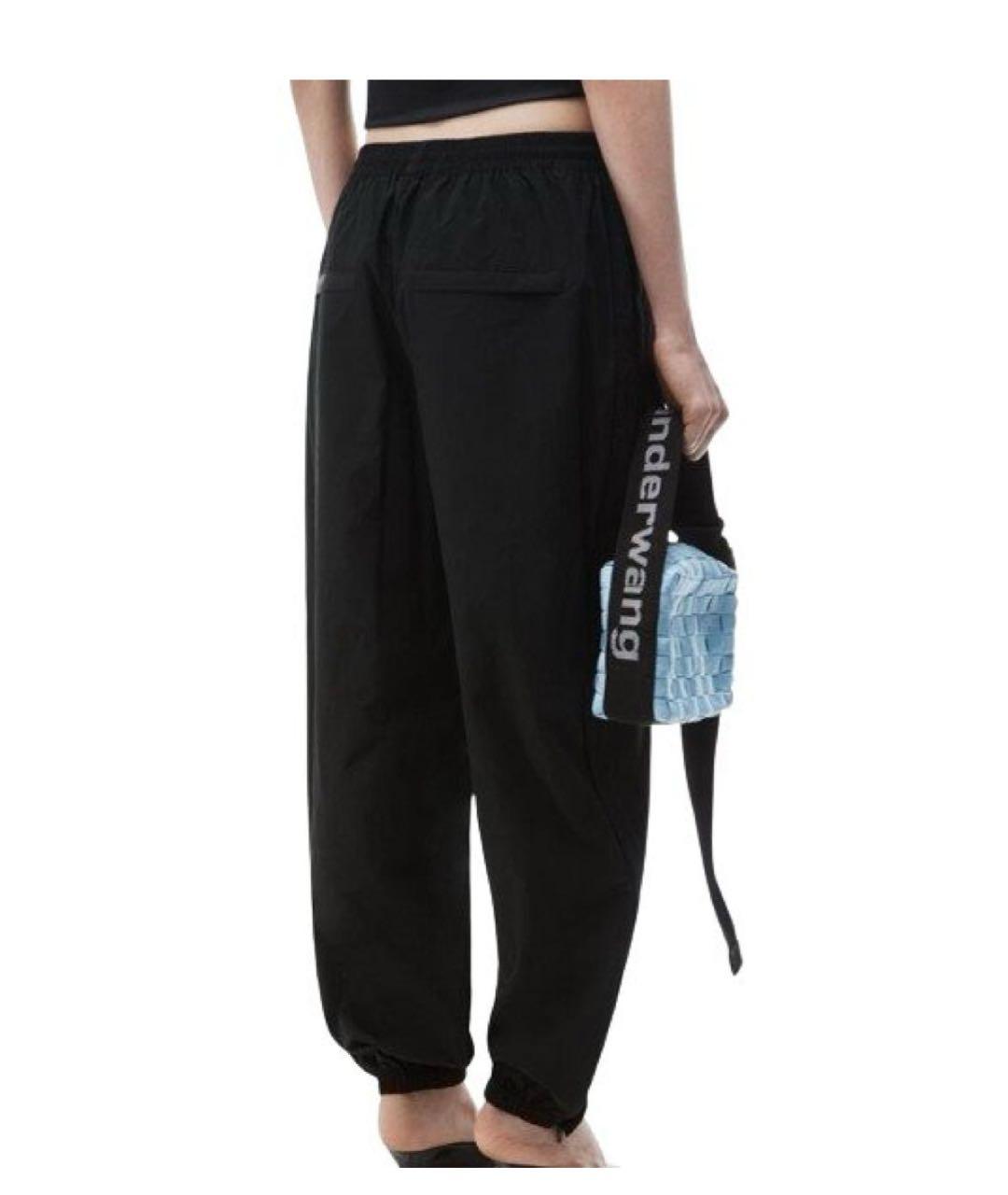 T BY ALEXANDER WANG Черные полиэстеровые спортивные брюки и шорты, фото 6