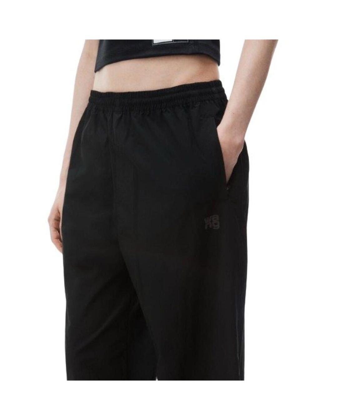 T BY ALEXANDER WANG Черные полиэстеровые спортивные брюки и шорты, фото 7
