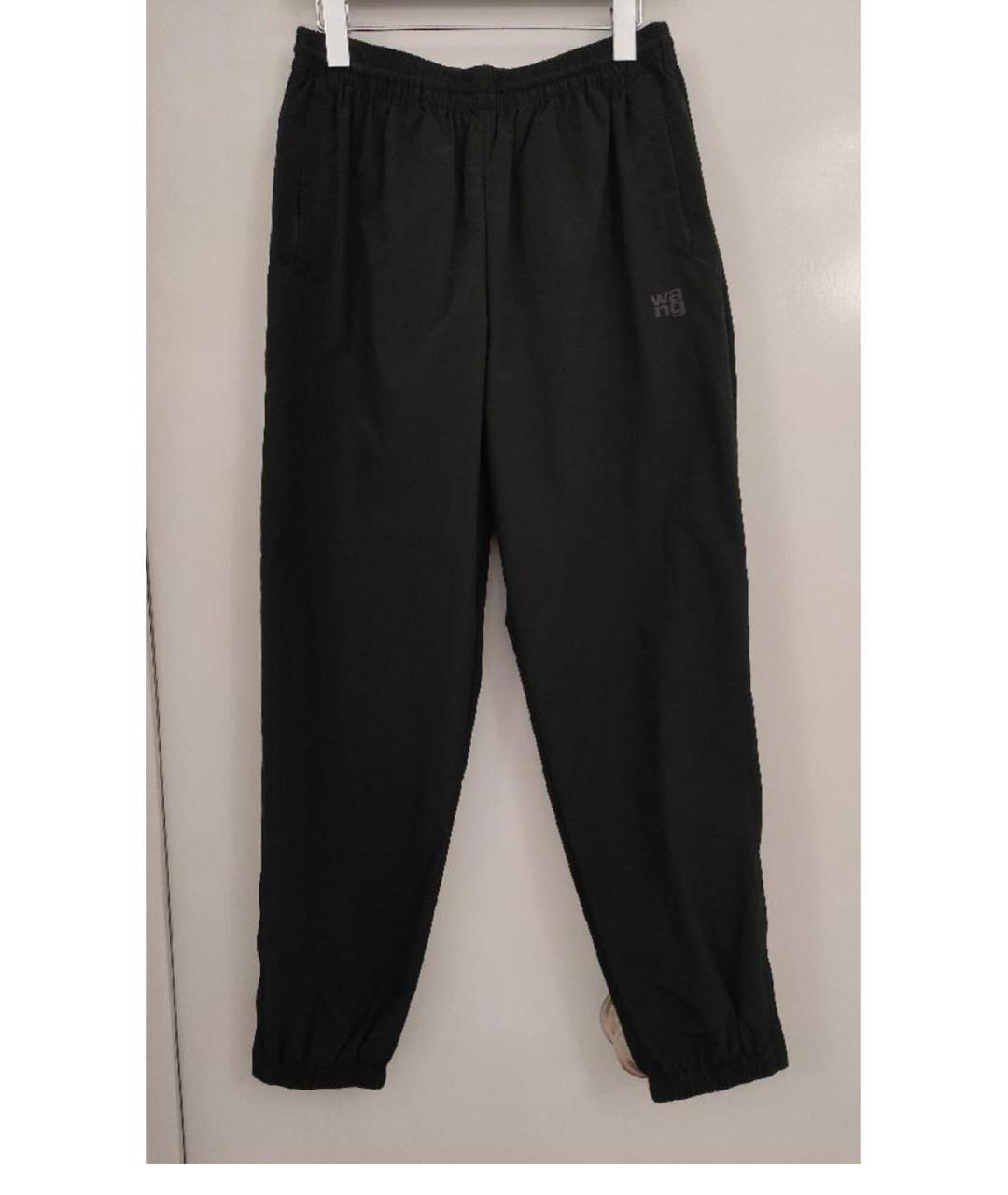 T BY ALEXANDER WANG Черные полиэстеровые спортивные брюки и шорты, фото 8