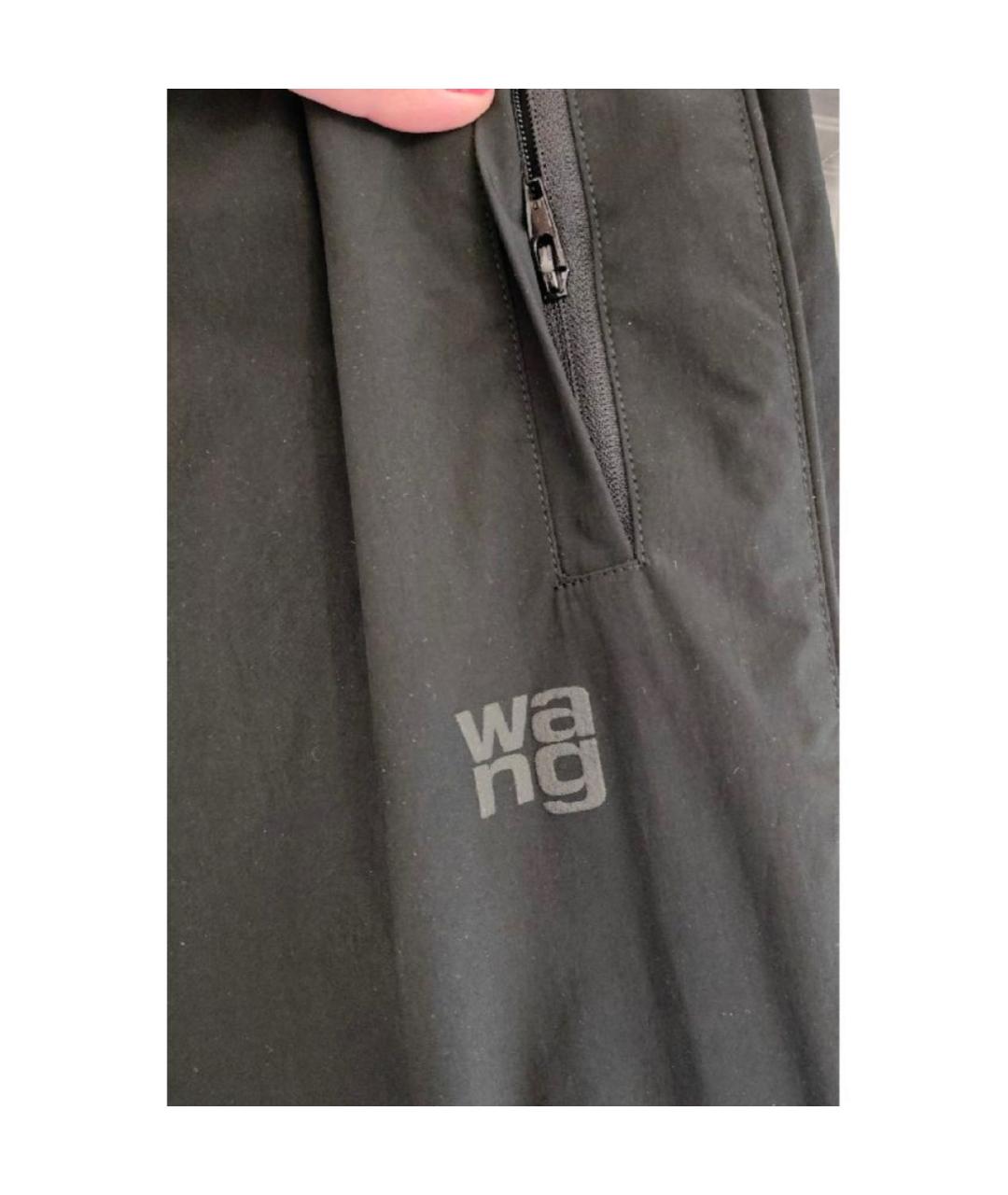 T BY ALEXANDER WANG Черные полиэстеровые спортивные брюки и шорты, фото 4