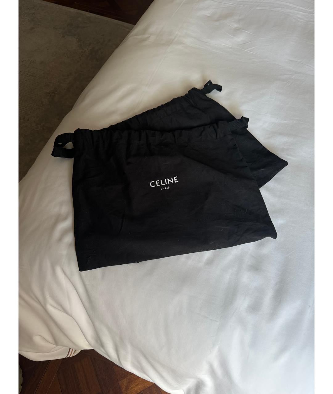 CELINE Хаки текстильные ботинки, фото 6