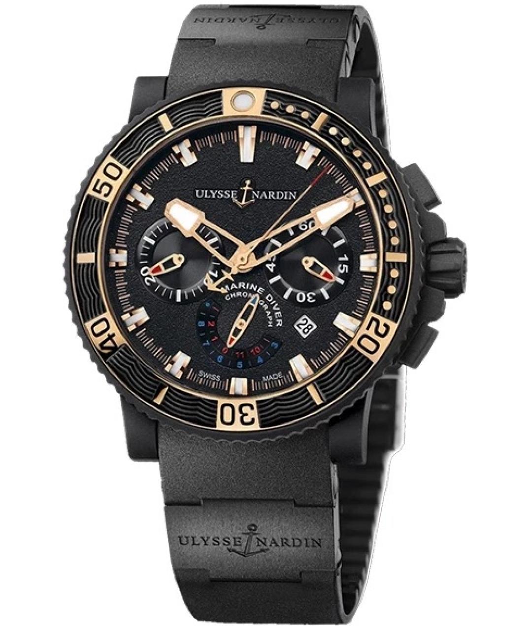 Ulysse Nardin Черные металлические часы, фото 5