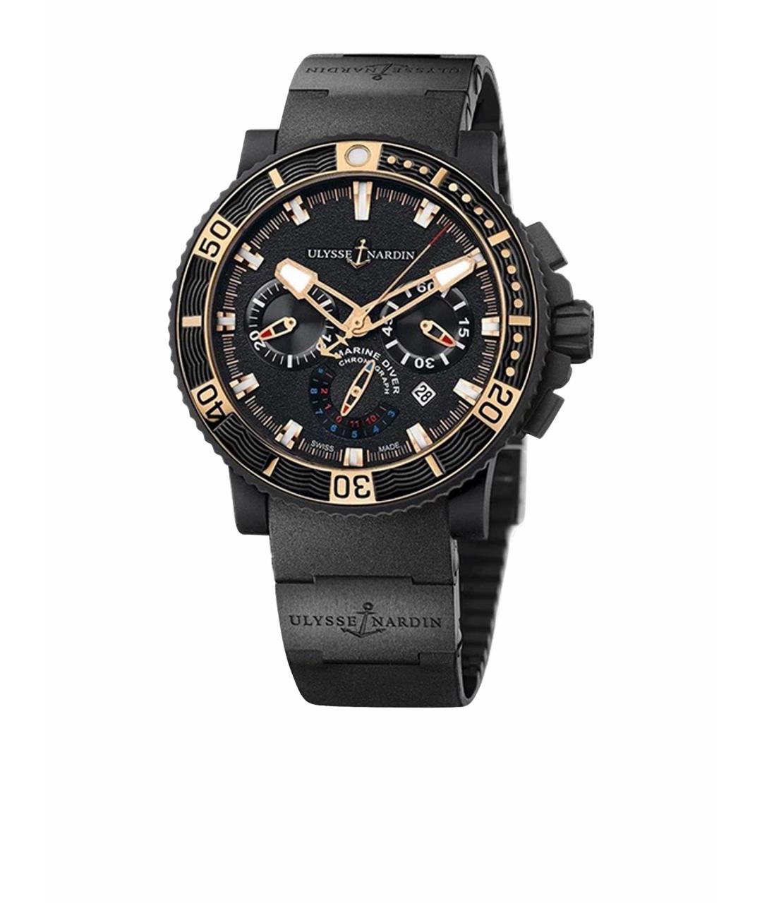 Ulysse Nardin Черные металлические часы, фото 1