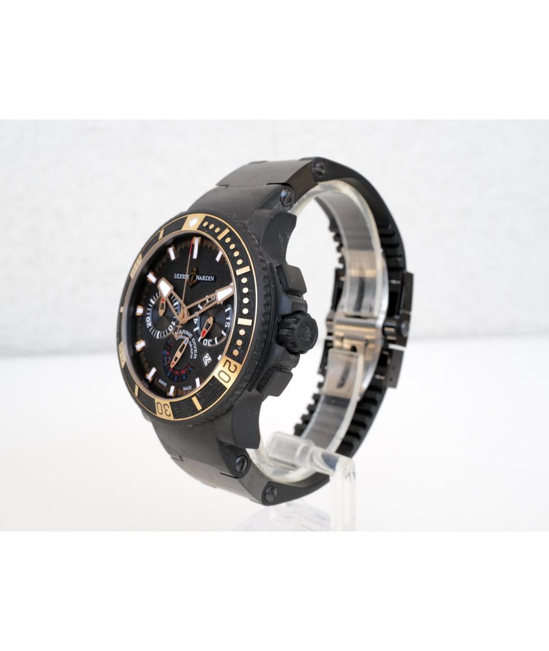 Ulysse Nardin Черные металлические часы, фото 4