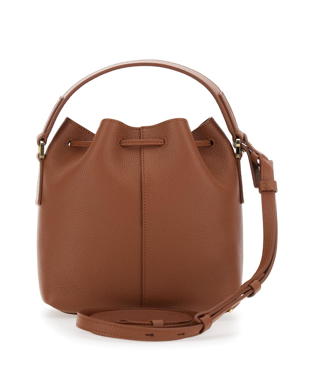 FERRAGAMO Коричневая кожаная сумка через плечо, фото 2