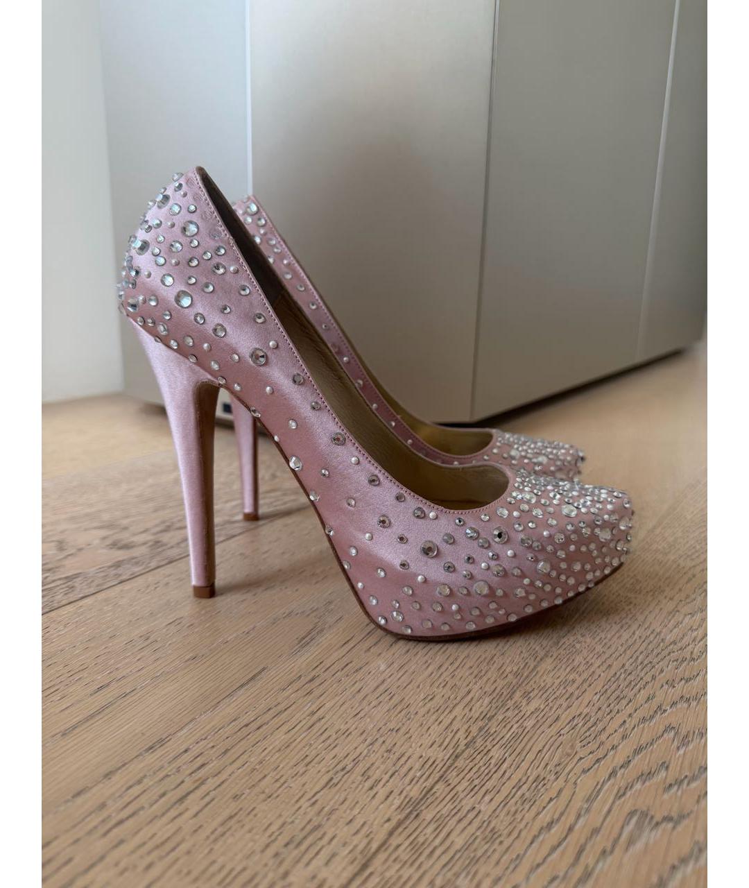 ZUHAIR MURAD Розовые текстильные туфли, фото 7