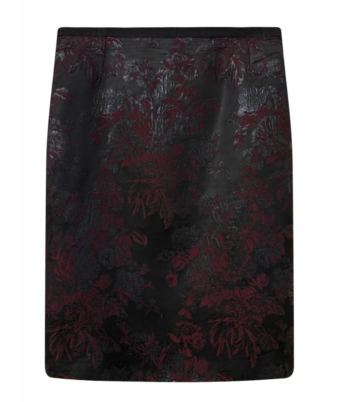 DOLCE&GABBANA Черная хлопковая юбка миди, фото 1