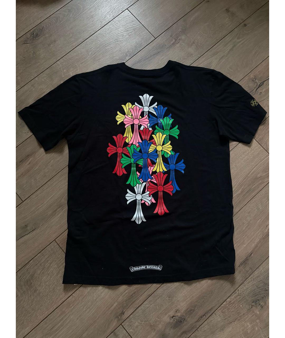 CHROME HEARTS Черная хлопковая футболка, фото 2