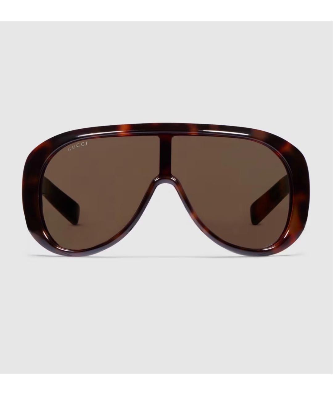 GUCCI Коричневые пластиковые солнцезащитные очки, фото 4