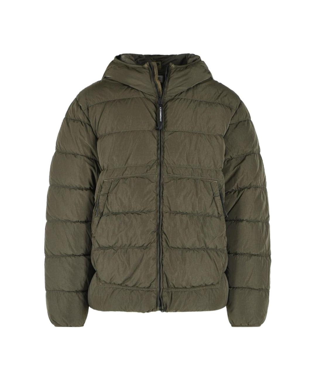 CP COMPANY Зеленый полиамидовый пуховик, фото 1