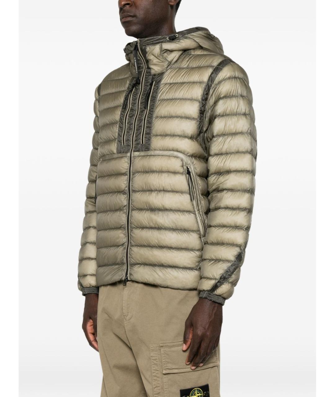CP COMPANY Бежевая полиамидовая куртка, фото 5