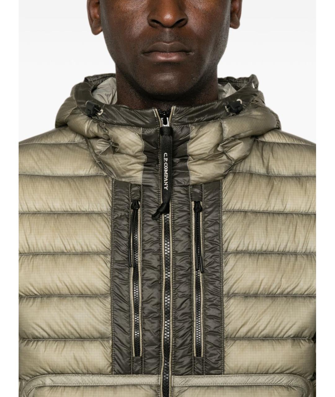 CP COMPANY Бежевая полиамидовая куртка, фото 3