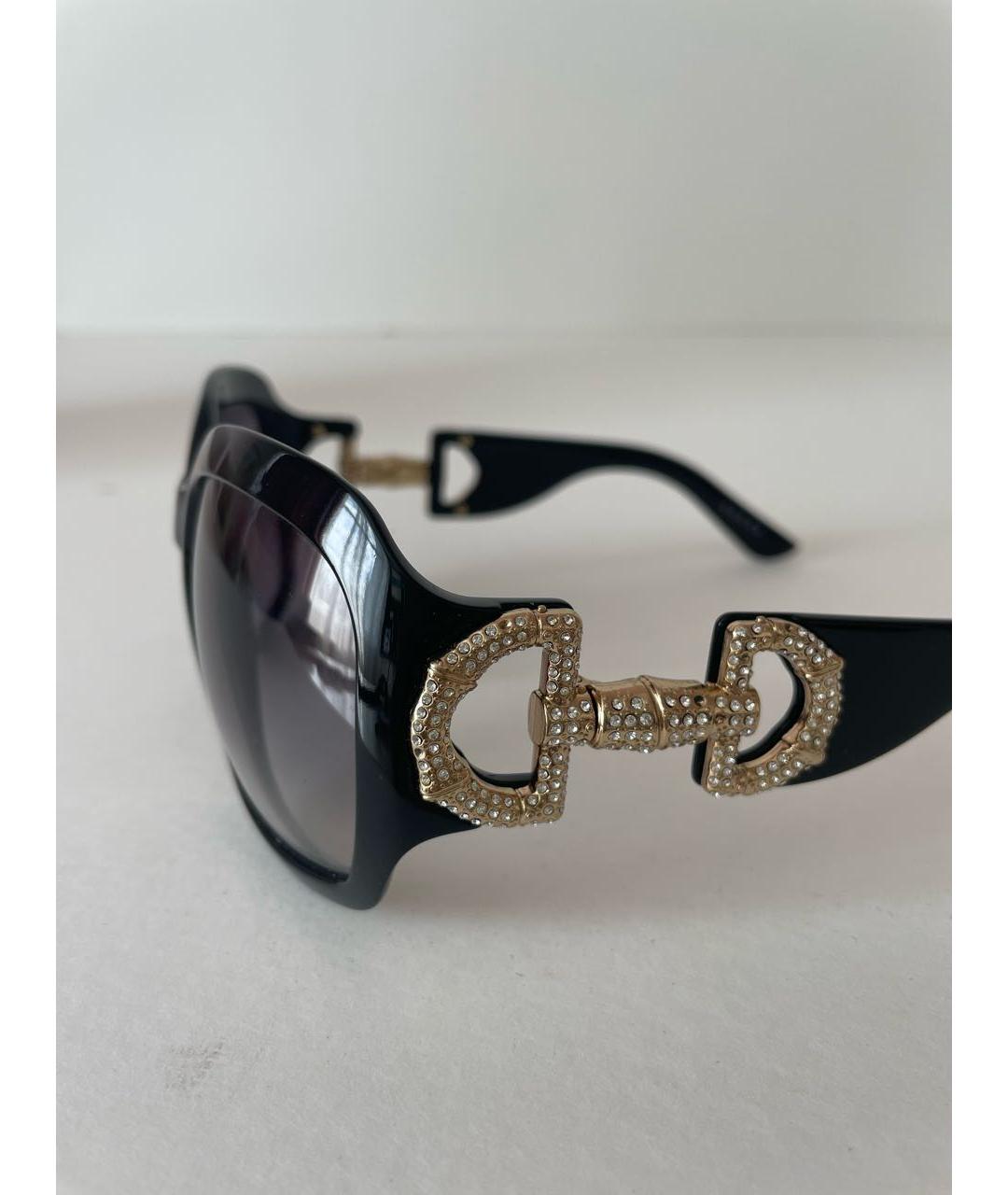 GUCCI Черные пластиковые солнцезащитные очки, фото 3