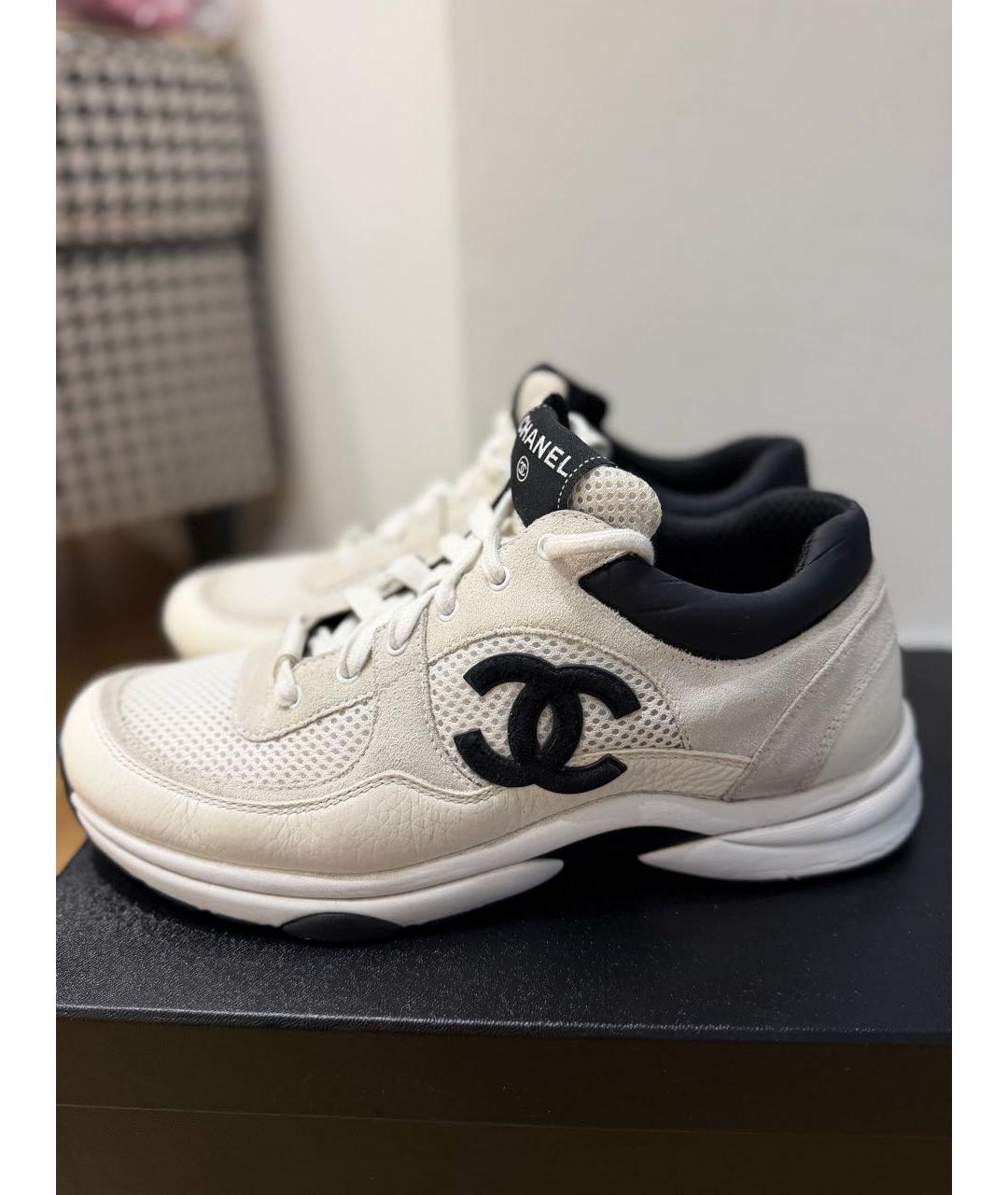 CHANEL Белые кроссовки, фото 9