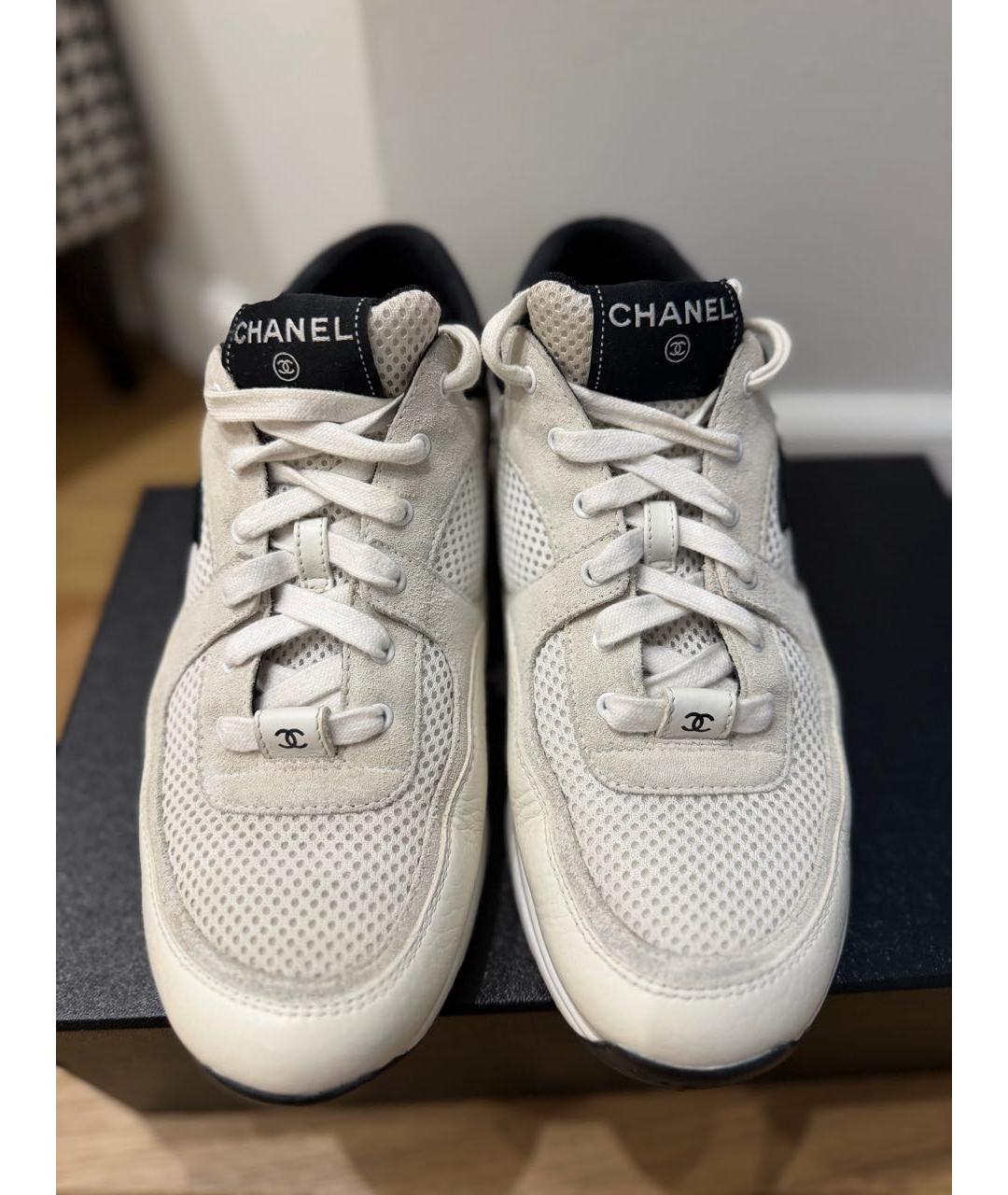 CHANEL Белые кроссовки, фото 7