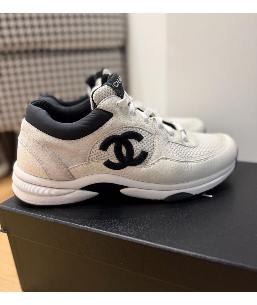 CHANEL Белые кроссовки, фото 3