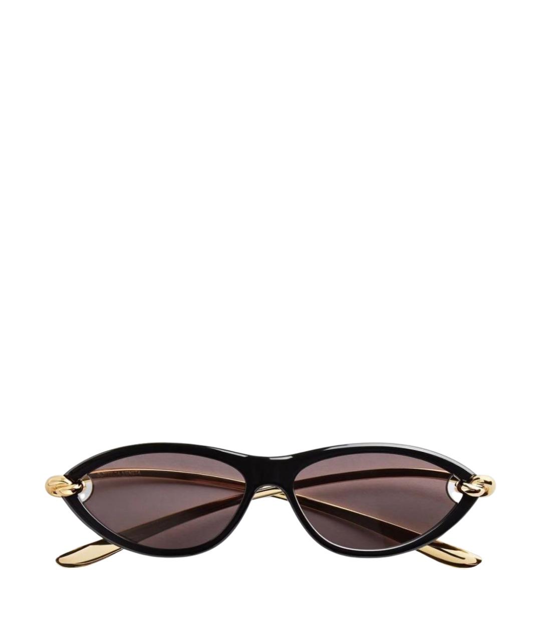 BOTTEGA VENETA Черные пластиковые солнцезащитные очки, фото 1