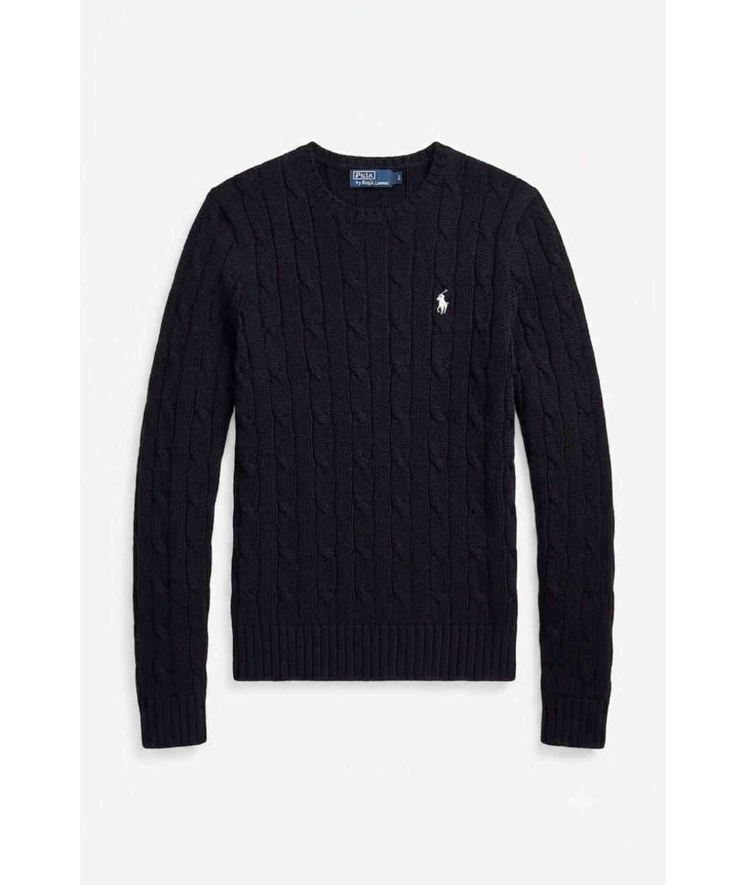 POLO RALPH LAUREN Черный хлопковый джемпер / свитер, фото 9