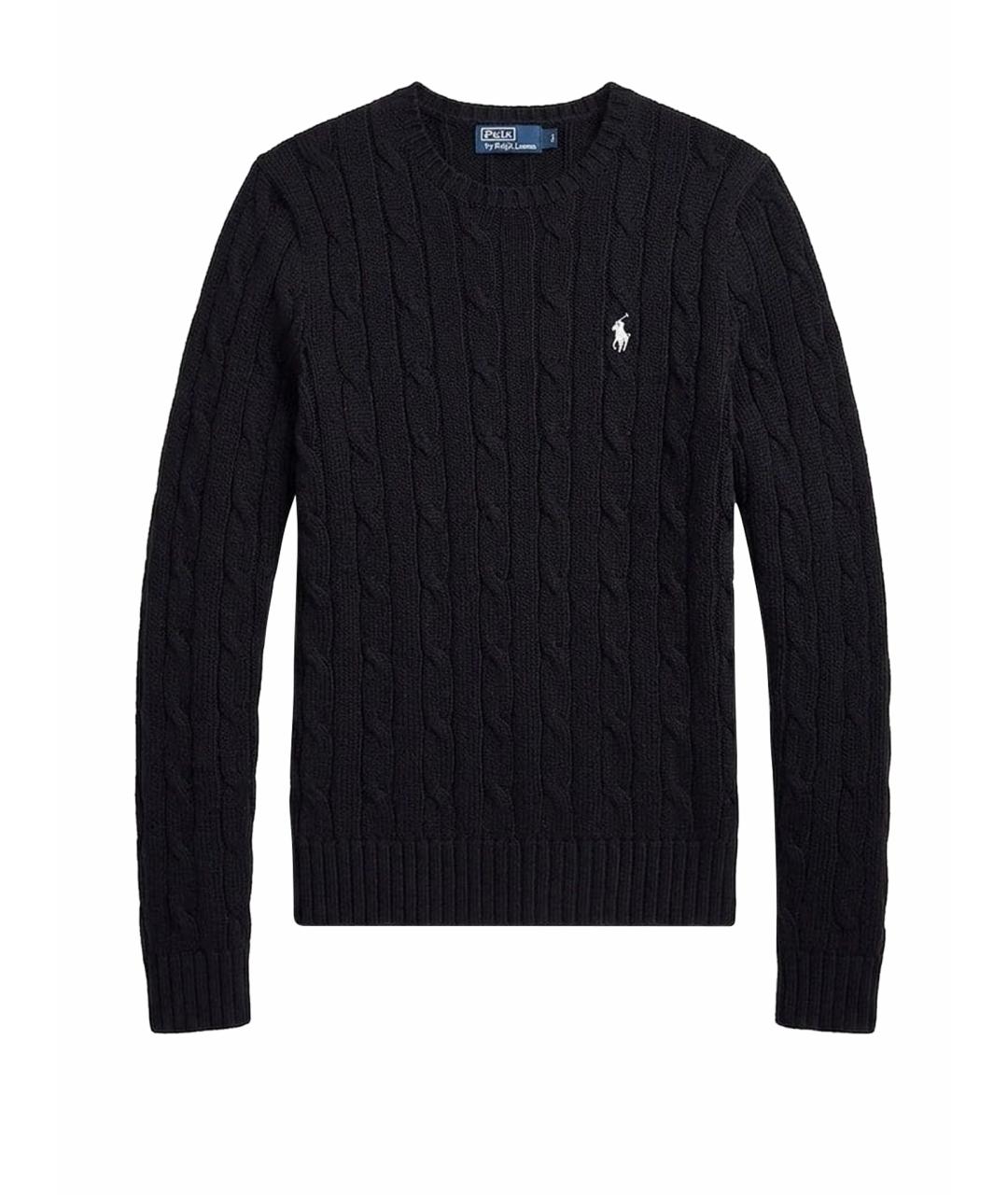 POLO RALPH LAUREN Черный хлопковый джемпер / свитер, фото 1