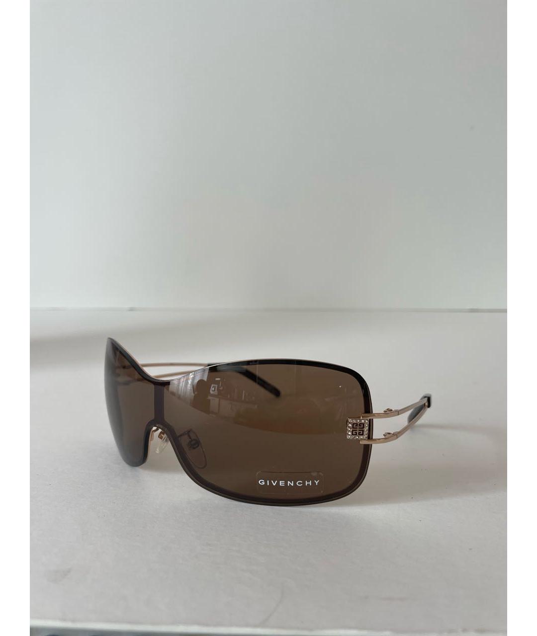 GIVENCHY Коричневые пластиковые солнцезащитные очки, фото 2